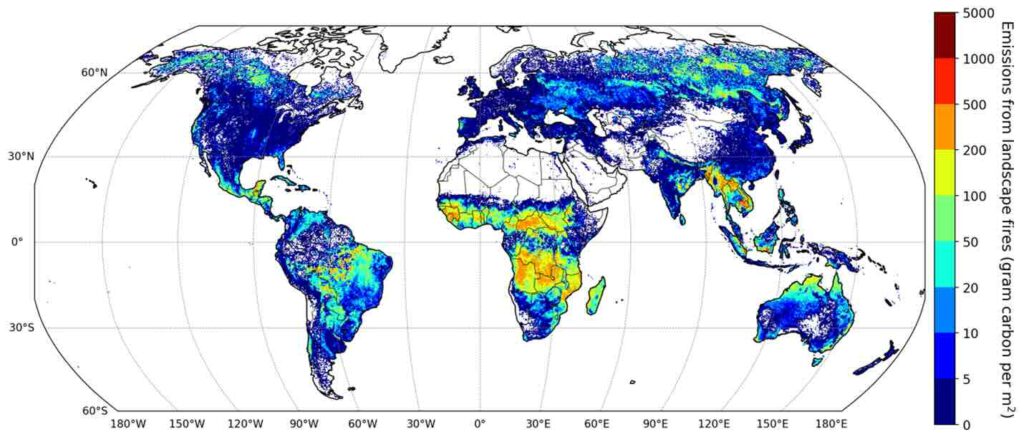 Broeikasuitstoot van landschapsbranden