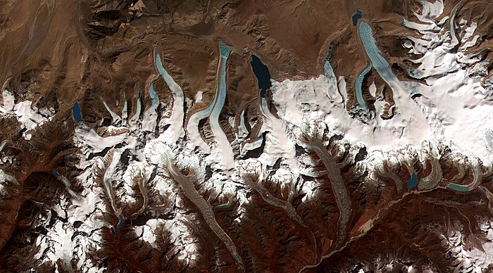 Gletsjers in N-Bhutan