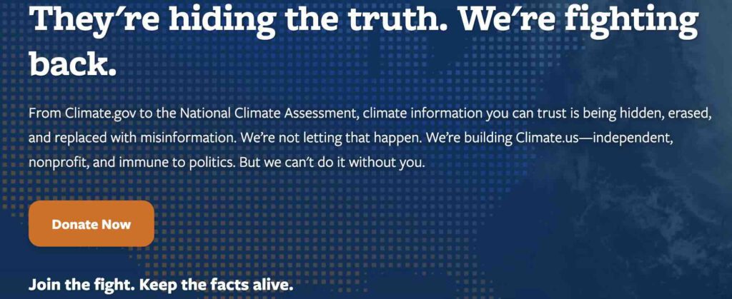 climate.us vervangt climate.gov
